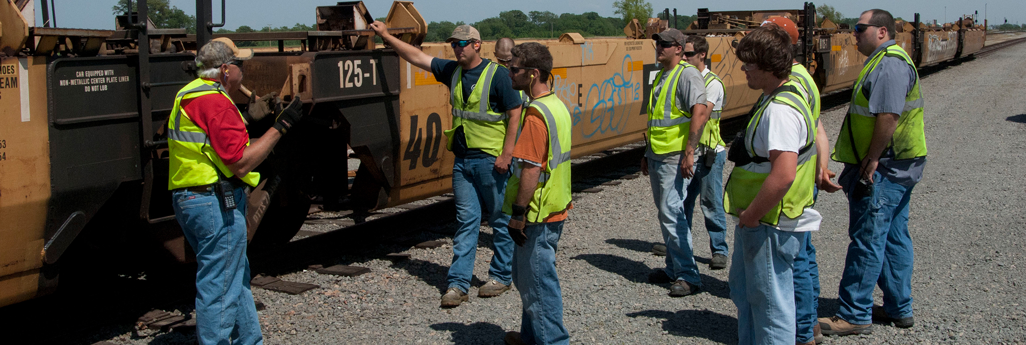 Rail employees field training