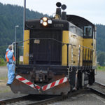 Freight Rail Operations supervisor on freight train
