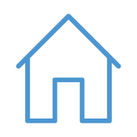 Blue house icon